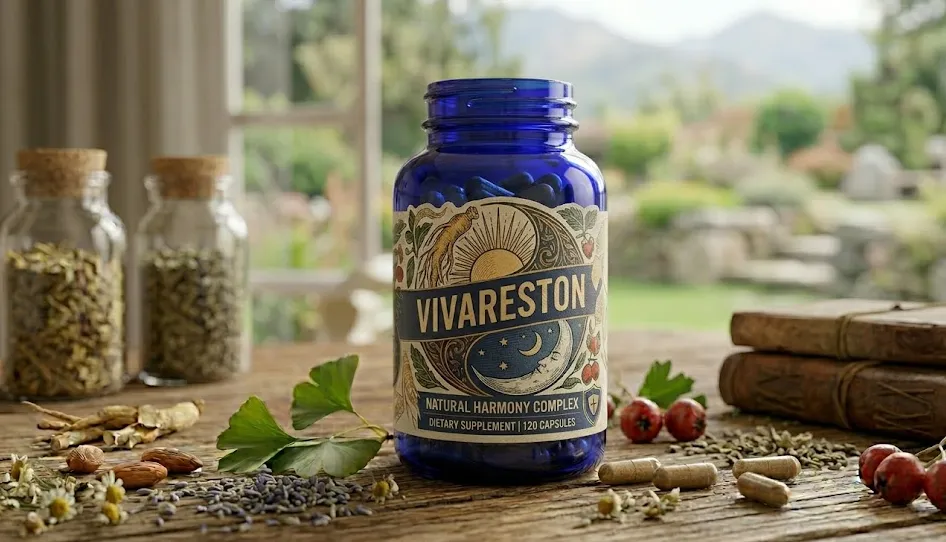 Vivareston product packaging on a neutral background